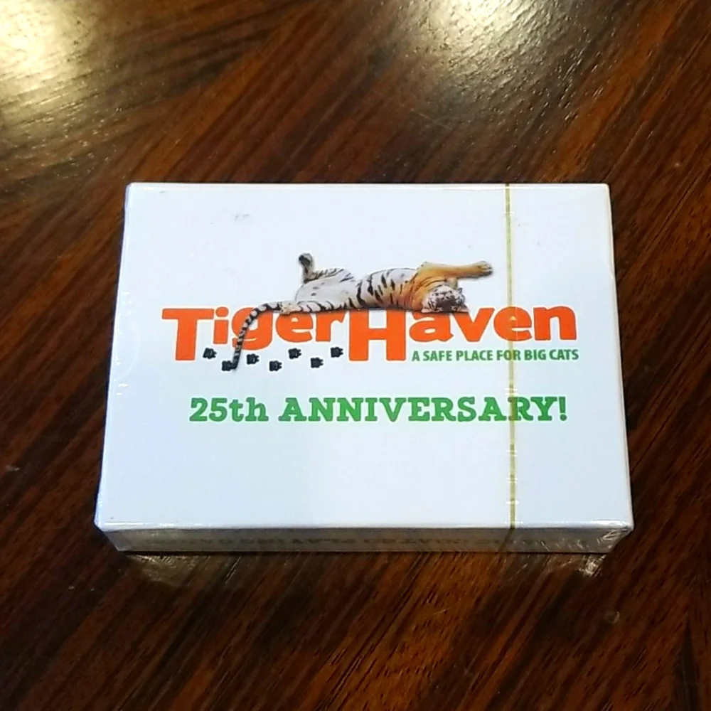 Tiger Haven 25th Anniversary Playing Cards Sealed New